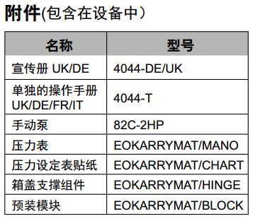 Parker派克便携式EO卡套预装机EO-KARRYMAT 附件